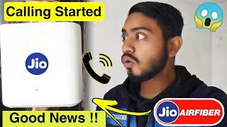 Jio air fiber calling new update  Jio airfiber calling start date   How to call jio airfiber