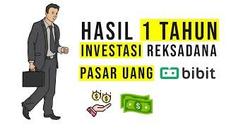 Hasil 1 Tahun Investasi Reksadana PASAR UANG di App BIBIT