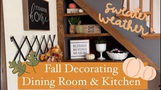 Fall Decorating  Decorate the Dining Room and Kitchen With Me