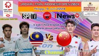 Jadwal Final Indonesia Open 2024 day 6 hari ini  6 wakil China  China di semua sektor lini