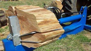 Dangerous Fastest Firewood Processing Machines Amazing Homemade Wood Chipper Machine Wood Splitter