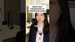 Fresh Graduate VS Berpengalaman Nego Gaji #karyawan #gaji #plottwist #interviewtips