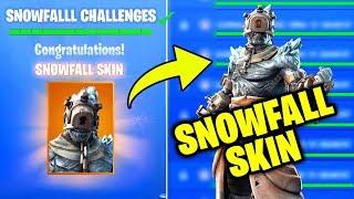 OFFICIAL SNOWFALL SKIN LEAKED SEASON 7 STORY LINE Fortnite FREE SECRET SKIN Fortnite Battle Royale