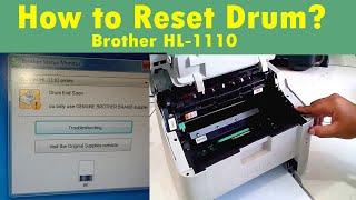 HOW TO RESET DRUM BROTHER HL-1110  Drum End Soon  problem  Solved on brother HL-1110 Printer 