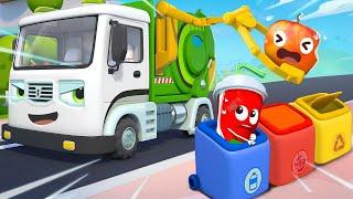 Truck and Street Vehicles - Garbage Truck  Learning Vehicles  Kids Song  Kids Cartoon  BabyBus