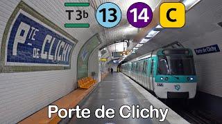 RER Metro & Tram at Porte de Clichy