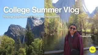 College Summer Vlog ft. Yosemite  Rising Sophomore @ Northeastern