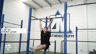 L SIT TO FRONT LEVER