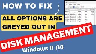 All Options are Greyed Out in Disk Management Windows 11  10 Fixed  How to Extend Volume