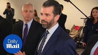 Don Jr. speaks to reporters after meeting on Capitol Hill