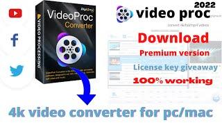 Video Proc converter - Best Video Converter For PcMac 2022 Giveaway License Key