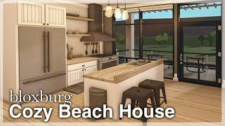 BLOXBURG - Cozy Beach House Speedbuild interior + full tour