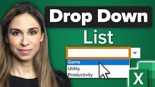 Create SMART Drop Down Lists in Excel with Data Validation