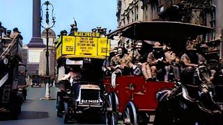 Unseen Color Footage of England 1918  Remastered