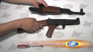 SRC SR47 6mm Airsoft Rifle AEG Field Strip & Assemble step