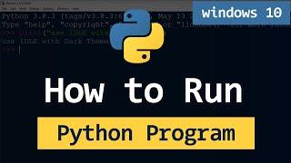 How to Run Python Programs  .py files  on Windows 11  All Options 