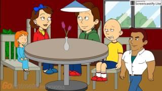 Caillou Destorys The Restaurant And Gets Grounded