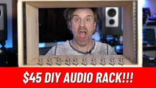 ONLY $45 DIY Audio Rack Studio Furniture money saving studio hack