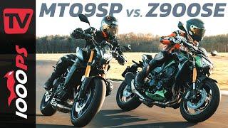 900er Japan Showdown Yamaha MT-09 SP vs. Kawasaki Z900 SE