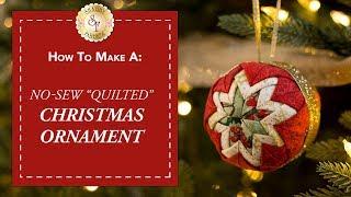 No-Sew Quilted Christmas Ornament  with Jennifer Bosworth of Shabby Fabrics