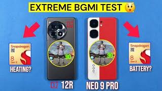 IQOO Neo 9 Pro vs OnePlus 12R Pubg Test  Extremely Shocking Results 