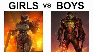 BOYS VS GIRLS MEMES DOOM ETERNAL V2