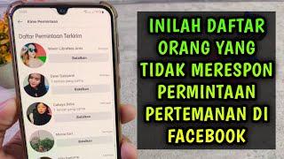 Cara melihat permintaan pertemanan yang dikirim ke teman yang belum di konfirmasi di fb