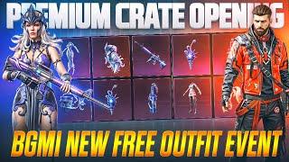 NEW PREMIUM CRATE OPENING  BGMI FREE PREMIUM CRATE OPENING  BGMI CRATE OPENING  BGMI NEW EVENT