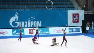 Ukraine 3 ribbons 2 hoops GP Moscow Гран При 2011