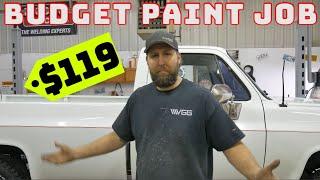 Budget Build $119 PAINT JOB For My Old Chevy Truck