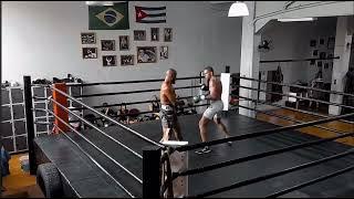 Alex Poatan Pereira Sparring a Heavyweight Boxer  Full Sparring Session