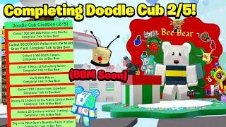 Completing Doodle Cub Creation 25 Bee Bear Quest 16 Bee Swarm Simulator