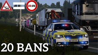 Many BANS in a SHORT TIME   TruckersMP GAME MODERATOR  Rail Crossing - Calais Duisburg