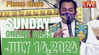 QUIAPO CHURCH LIVE MASS TODAY REV FR DOUGLAS BADONG SUNDAY JULY 142024