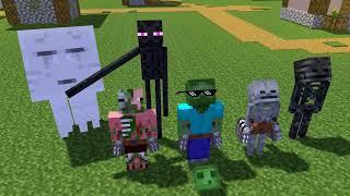 Monster School  ALL FUNNY SEASON 4 - Minecraft Animation