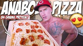 THE PIZZA I ATE EVERY DAY TO GET SHREDDED  Easy High Protein Pizza Recipe For Weight Loss