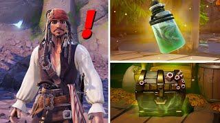 Fortnite NEW Pirates of the Caribbean Boss & Mythic Weapons Location Guide