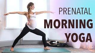 Prenatal Morning Yoga   Safe for all trimesters   YogaCandi