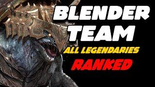 RANKING ALL LEGENDARIES - BLENDER TEAM  RAID SHADOW LEGENDS