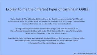 OBIEE Interview Questions and Answers