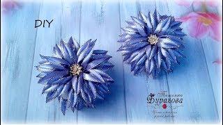  Банты из узкой ленты  Канзаши  Ribbon bow Kanzashi  Hand мade  DIY