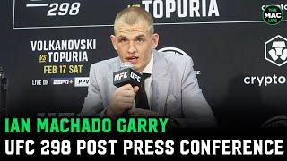 Ian Machado Garry shuts down reporter after listless comment  UFC 298 Post Fight Press Conference