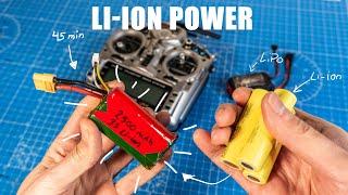 I Made a Long Duration Li-ion 18650 Battery for my RC Airplane  Li-ion vs LiPo