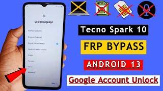 Tecno Spark 10 FRP Bypass Android 13  Tecno KI5Q FRP Lock Unlock  Google Account Bypass Without PC