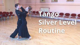 Tango Silver Level Choreography  Back Open Promenade Brush Tap