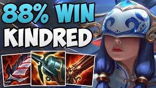 INSANE 88% WIN RATE KINDRED IN KOREAN CHALLENGER  CHALLENGER KINDRED JUNGLE GAMEPLAY  Patch 13.5