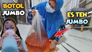 Es Teh Jumbo Viral VS Botol Jumbo - Tantangan Aqilla  Aqillas Diary