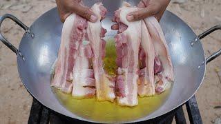 Deep Fried Pork Belly Recipe  Crispy Pork Belly Cooking  Eating Crispy Pork So Delicious