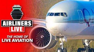 ️ Amazing CLOSE Departures  Manchester Airport   Airliners LIVE