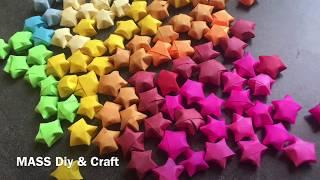 How to make a Origami Star  Origami Lucky Star Diy and craft